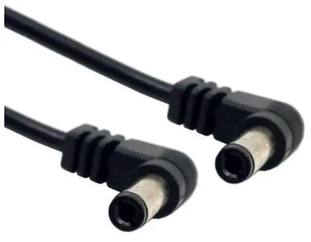 Main image of 60cm Right Angled 90 Degree DC Power Cable, 5.5x2.1mm / 5.5x2.5mm Male to Male DC Plug Cord, L-Type DC Power Extension Cable for CCTV Camera, LED Strip, Router and DC Powered Equipment