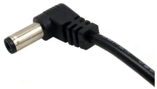 Alt view image 2 of 3 - 60cm Right Angled 90 Degree DC Power Cable, 5.5x2.1mm / 5.5x2.5mm Male to Male DC Plug Cord, L-Type DC Power Extension Cable for CCTV Camera, LED Strip, Router and DC Powered Equipment