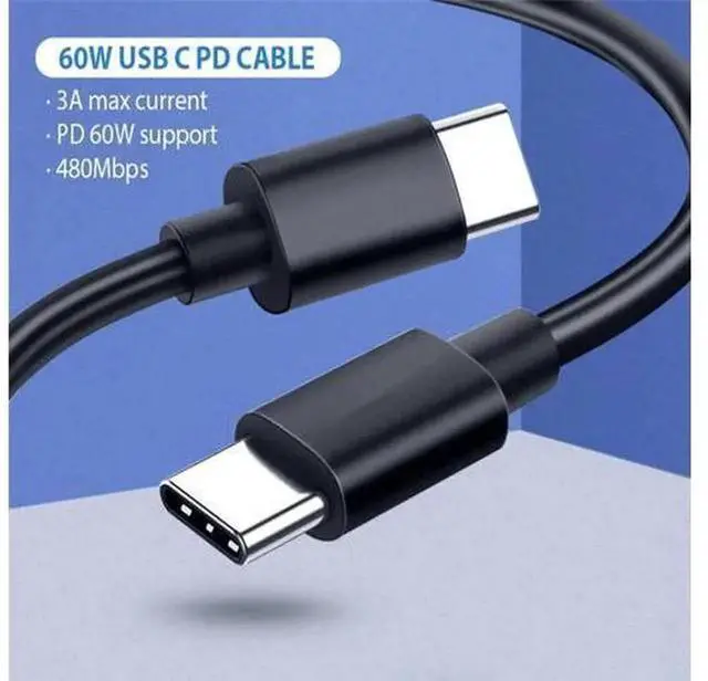 Alt view image 3 of 5 - USB C to USB C Fast Charging Cable, Quick Charge 4.0 Type C Charger Cord Compatible with Nintendo Switch, Samsung Galaxy Note10, S10 Plus, All USB-C Devices