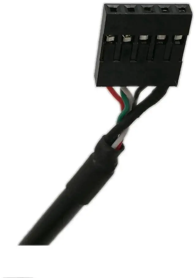 Alt view image 3 of 7 - 50cm Panel Mount USB Cable, USB B Female to 5 Pin Female Dupont Motherboard Header Cable, USB-B Panel Mount Socket to Dupont Wire Adapter Cable, Female to Female Jumper Cable