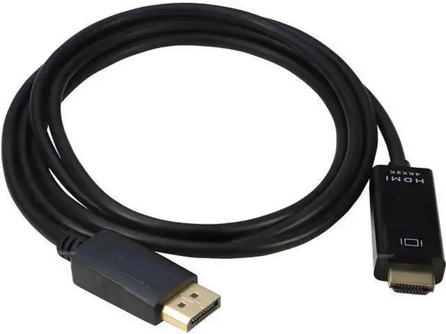 Alt view image 4 of 7 - 6ft DisplayPort to HDMI Cable, 4K DP Male to HDMI Male Video Converter Cord, Display Port to HDMI Cable Compatible with PC, HDTV, Monitor, Projector