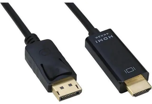Alt view image 3 of 7 - 6ft DisplayPort to HDMI Cable, 4K DP Male to HDMI Male Video Converter Cord, Display Port to HDMI Cable Compatible with PC, HDTV, Monitor, Projector
