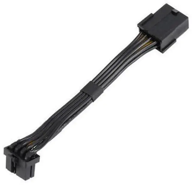 Main image of 90 Degree Elbow PCIe 8Pin Graphics Card Power Extension Cable, PCI-E 8 Pin Female to 8 Pin Male Right Angle GPU Power Cord, Space-Saving Video Card Power Adapter Cable