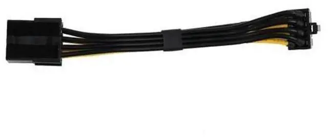 Alt view image 2 of 4 - 90 Degree Elbow PCIe 8Pin Graphics Card Power Extension Cable, PCI-E 8 Pin Female to 8 Pin Male Right Angle GPU Power Cord, Space-Saving Video Card Power Adapter Cable