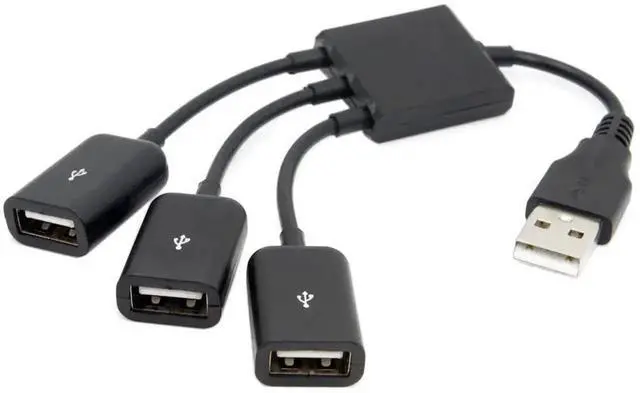 Main image of USB 2.0 3-Port Hub Expansion Cable, 480Mbps Bus-Powered Multi-Port USB Splitter, Portable USB Expander for Laptop, Notebook, PC, Mouse, Keyboard, USB Flash Drive and Other USB Peripherals
