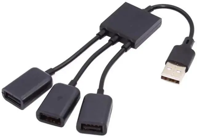 Alt view image 5 of 7 - USB 2.0 3-Port Hub Expansion Cable, 480Mbps Bus-Powered Multi-Port USB Splitter, Portable USB Expander for Laptop, Notebook, PC, Mouse, Keyboard, USB Flash Drive and Other USB Peripherals