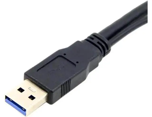 Alt view image 4 of 7 - USB 3.0 Y Splitter Cable, 1 USB Male to 2 USB Female Extra Power & Data Extension Cord, Portable USB Y Cable for 2.5 Inch External Mobile Hard Disk, USB Storage Devices
