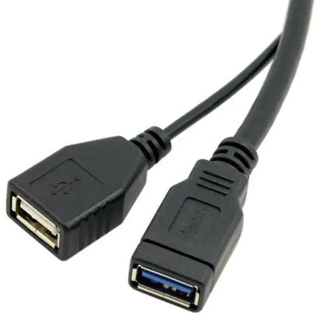 Alt view image 3 of 7 - USB 3.0 Y Splitter Cable, 1 USB Male to 2 USB Female Extra Power & Data Extension Cord, Portable USB Y Cable for 2.5 Inch External Mobile Hard Disk, USB Storage Devices
