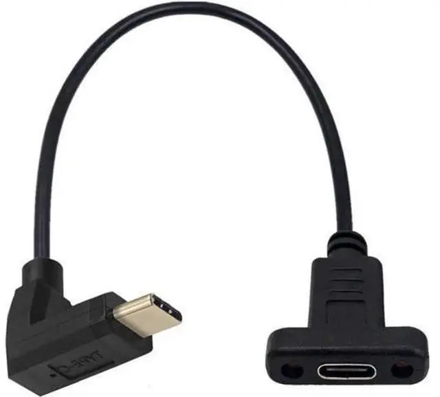 Alt view image 7 of 7 - 30cm USB 3.1 Type-C Male to Female Extension Cable, 90 Degree Up & Down Angled USB-C Data Extension Cord, High Speed Adapter Wire for Laptop, Smartphone, Docking Station, USB-C Digital Devices