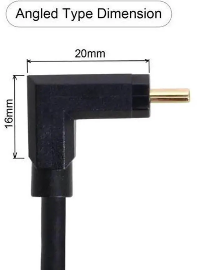 Alt view image 6 of 7 - 30cm USB 3.1 Type-C Male to Female Extension Cable, 90 Degree Up & Down Angled USB-C Data Extension Cord, High Speed Adapter Wire for Laptop, Smartphone, Docking Station, USB-C Digital Devices