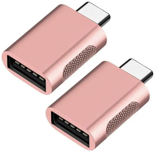 Main image of 2 Pack USB 3.0 Male to Type C Female Adapter, OTG USB-C Converter for Charger, Laptop, Hard Drive, USB-C Headphones, Flash Drive
