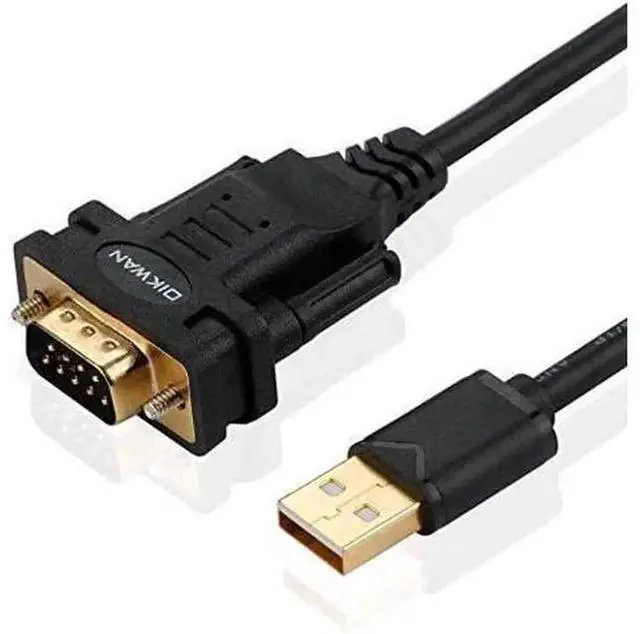 Main image of USB to RS232 Serial Adapter Cable with FTDI Chipset, USB 2.0 to DB9 Male Serial Cable 6FT, Compatible with Windows, Linux, Mac OS