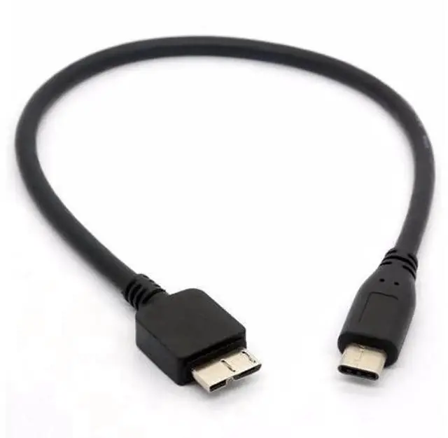 Main image of USB C to Micro USB Cable, Type C Male to Micro B Cord Compatible with WD My Passport External Hard Drive, 30cm Short Length