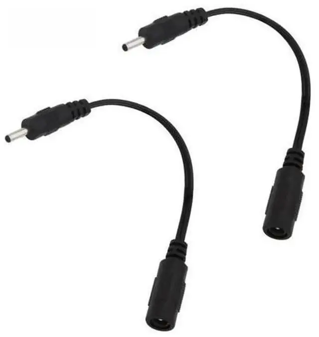 Main image of 2PCS DC Power Adapter Cable, 5.5mm x 2.1mm Female to 3.0mm x 1.1mm Male DC Plug Converter Cable, DC Jack Connector Extension Cord for Router, CCTV Camera, LED Light