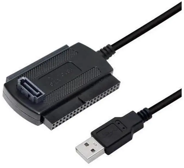 Main image of SinLoon USB to SATA IDE Converter Cable, USB 2.0 to 2.5/3.5/5.25 Inch IDE & SATA Hard Drive Adapter Cable, External Storage Converter Cord for HDD SSD Optical Drive, 1.8FT Black