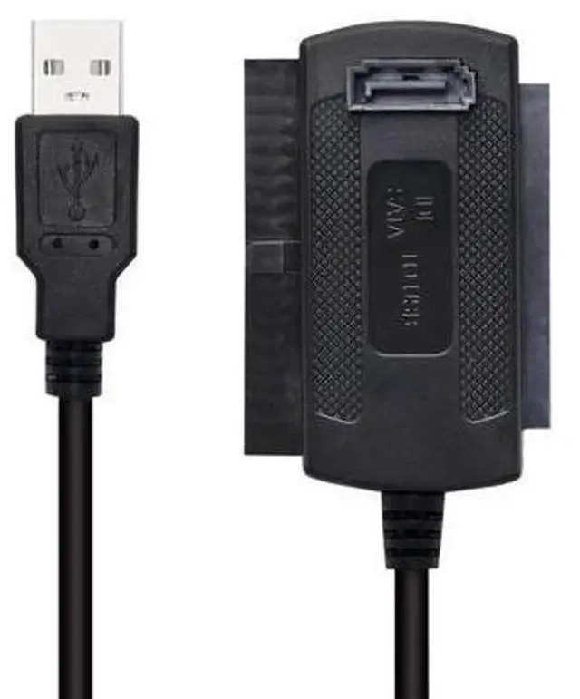 Alt view image 2 of 7 - SinLoon USB to SATA IDE Converter Cable, USB 2.0 to 2.5/3.5/5.25 Inch IDE & SATA Hard Drive Adapter Cable, External Storage Converter Cord for HDD SSD Optical Drive, 1.8FT Black