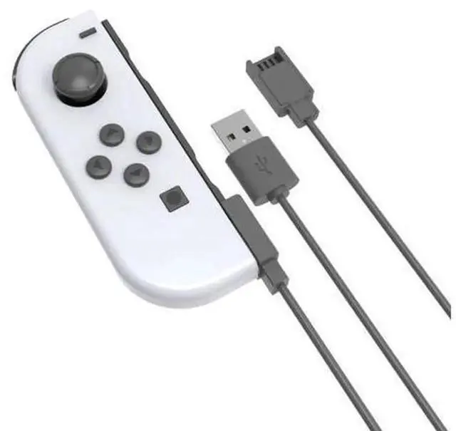 Alt view image 2 of 3 - 2.5m 2 in 1 Charging Cable for Joy-Con Controller, Portable Charger Cord Compatible with Nintendo Switch / Switch OLED Joy Pad