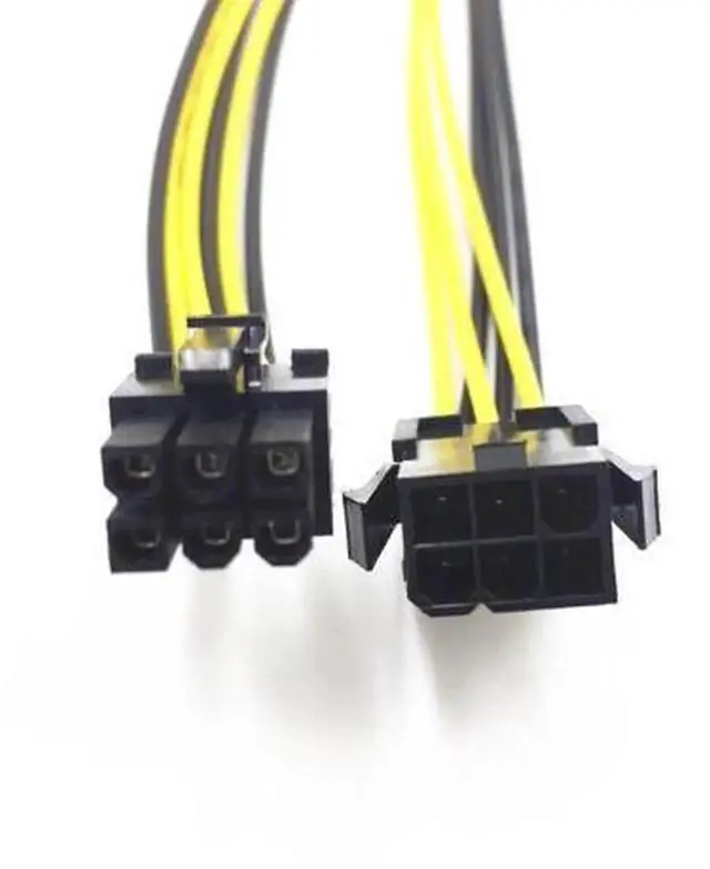 Alt view image 3 of 3 - PCIe 6Pin Male to 6Pin Female GPU Power Extension Cable, Graphics Card Power Extension Adapter Cord for Mining Rigs & Desktop PC