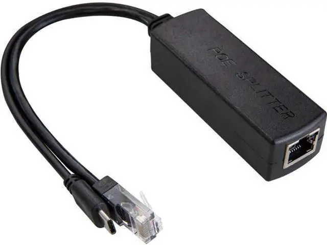 Main image of UCTRONICS PoE Splitter USB-C 5V, Active PoE to USB-C Adapter, IEEE 802.3af Compliant Power Over Ethernet Splitter for Raspberry Pi 4, Google WiFi, Security IP Cameras and USB-C Devices