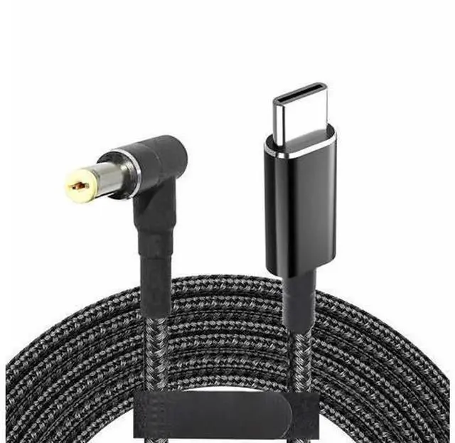 Main image of Right Angle USB C to DC 5.5x2.5mm Adapter Cable, Male Type-C to 5.5mm x 2.5mm DC Power Converter Cord Compatible with Power Bank and DC Powered Devices