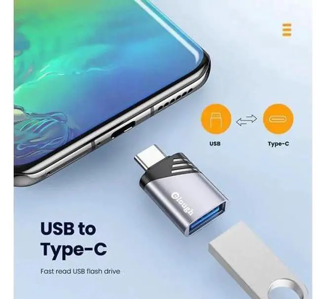Alt view image 5 of 5 - USB A to USB C Adapter, 3A Fast Charging & OTG Converter, USB Type-C Female to USB Male Connector, Support OTG Data Sync for MacBook, Poco, Android Smartphones and USB Peripherals