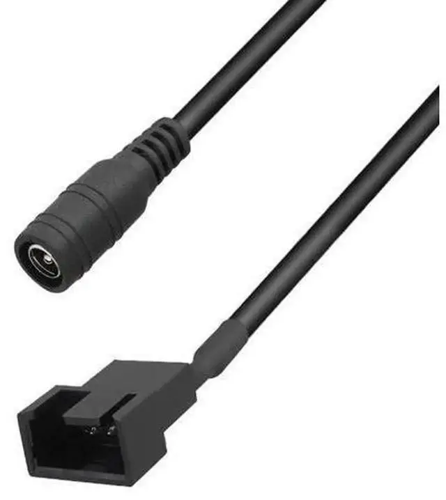 Alt view image 5 of 5 - DC5521 to 4 Pin PWM Fan Power Cable, DC 5.5x2.1mm Male to 4Pin Fan Adapter Cord for Computer CPU Cooler, Router Fan, Fan Speed Control Switch
