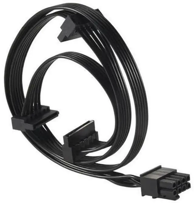 Alt view image 2 of 4 - 8 Pin to 3 IDE 4Pin Power Splitter Cable, 1 to 3 Modular PSU Cable Compatible with Cougar CMX1200 CMX1000 CMX800 CMX700 CMX550 Power Supply