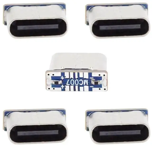 Main image of 5pcs/Lot Type-C Female Solder Socket, DIY SMT 5Pin Data Power Connector, DC 5V Charging Port Replacement Interface