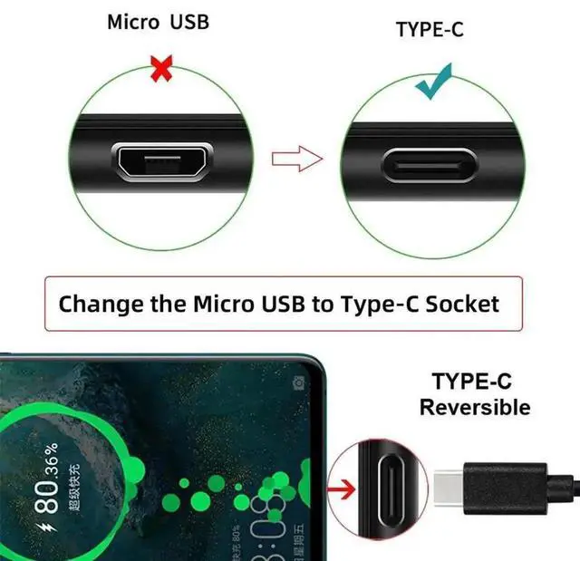 Alt view image 7 of 7 - 5pcs/Lot Type-C Female Solder Socket, DIY SMT 5Pin Data Power Connector, DC 5V Charging Port Replacement Interface