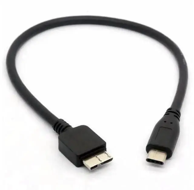 Main image of 30cm USB Type-C Male to Micro USB Micro B Cable, Type-C to Micro-B Cord for WD My Passport Portable External Hard Drive HDD