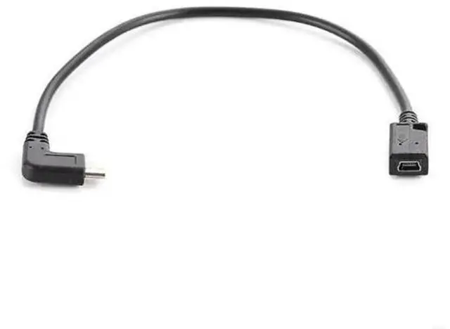 Alt view image 4 of 4 - 90 Degree Mini USB Female to USB Type-C Male Adapter, Right Angle USB-C Male to Mini USB Female Converter Connector
