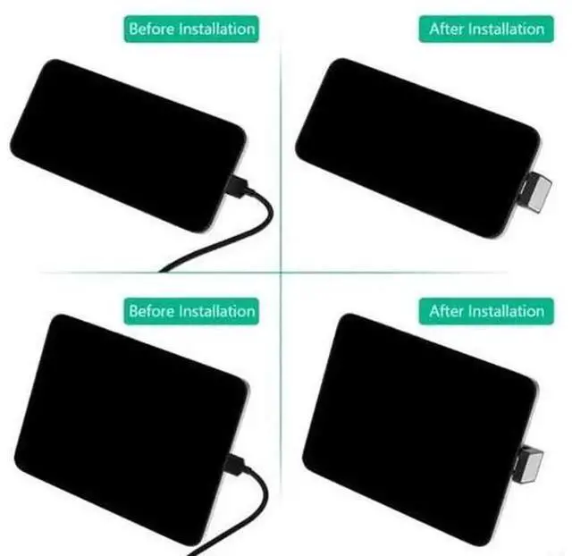 Alt view image 2 of 4 - 90 Degree USB C Male to USB C Female Adapter, Right Angle USB Type-C Extension Connector, Compact USB-C Angled Adapter for Laptops, Tablets, Smart Phones and Other USB-C Enabled Devices
