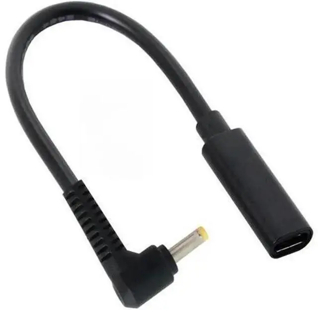 Main image of USB-C Female to DC 4.0x1.7mm PD Charging Cable, Type C Female Input to Rectangle DC Power Cord, 18-20V PD Trigger Charger Cable Compatible with Laptops