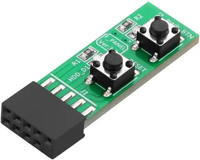 Main image of 9Pin Power Reset Switch Test Adapter Board for Desktop PC Motherboard, Manual Power ON/Off & Reset Control Module for Mainboard Debugging and Testing