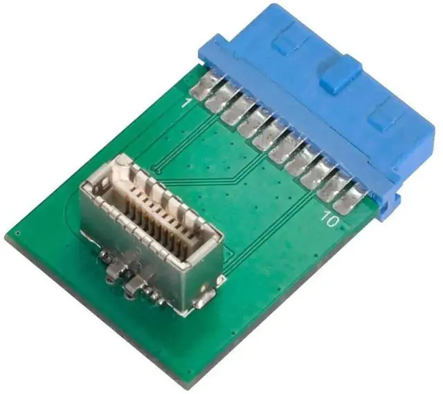 Alt view image 5 of 7 - USB 3.1 Front Panel Key-B Type-E to USB3.0 20Pin Header Male Extension Adapter, Type-E to 20Pin Mainboard Converter for PC Motherboard Front Panel Connection