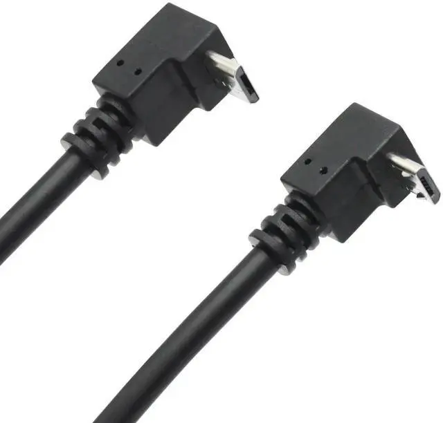 Alt view image 3 of 7 - 9 Inch Micro USB Extension Cable, 90 Degree Up & Down Angled Micro USB Male to Female Cord, Support Charging & Data Sync, Micro USB Extender for Phone, Tablet, MP3 and Micro USB Devices, 1 Pair