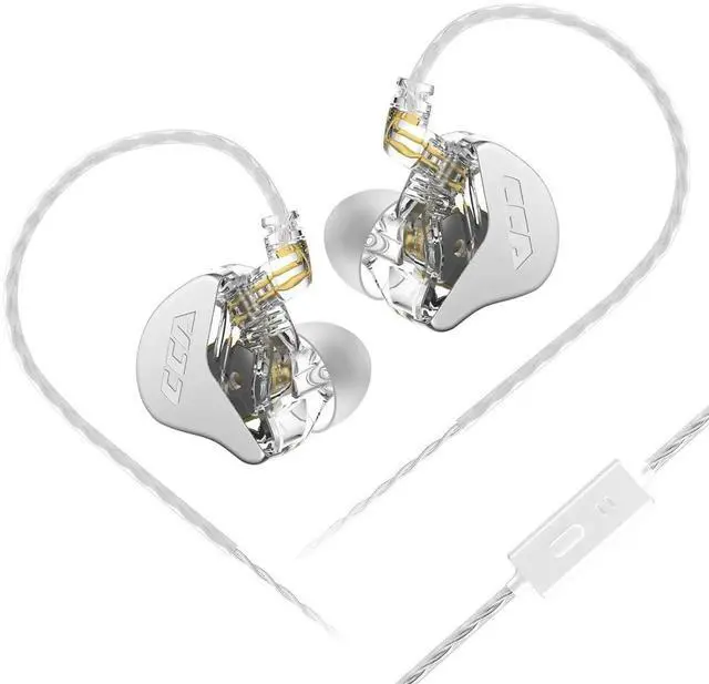 Main image of CRA In Ear Monitor IEM Earphones, Ultra-Thin Diaphragm Dynamic Driver Wired In-Ear Headphones, Clear Vocals & Punchy Deep Bass, Detachable 2 Pin Cable Gaming Earbuds for Singers, Musicians, Drummers,