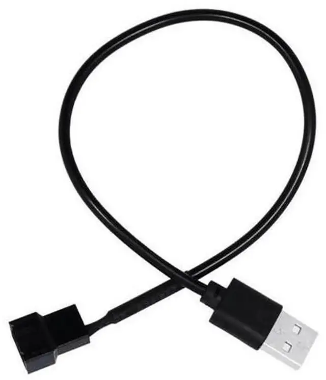 Main image of USB Male to 4Pin Female Molex Adapter Cable, 5V USB to 4 Pin Molex Fan Power Connector Cord, Portable Computer Chassis Cooling Fan Power Conversion Adapter Wire for DIY PC Modding