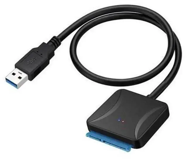 Alt view image 5 of 5 - USB 3.0 to IDE ATA Hard Drive Adapter with USB 3.0 Hub, IDE Converter for 2.5 Inch & 3.5 Inch HDD Hard Disk, External Hard Disk Reader with Power Supply Cable for Data Transfer