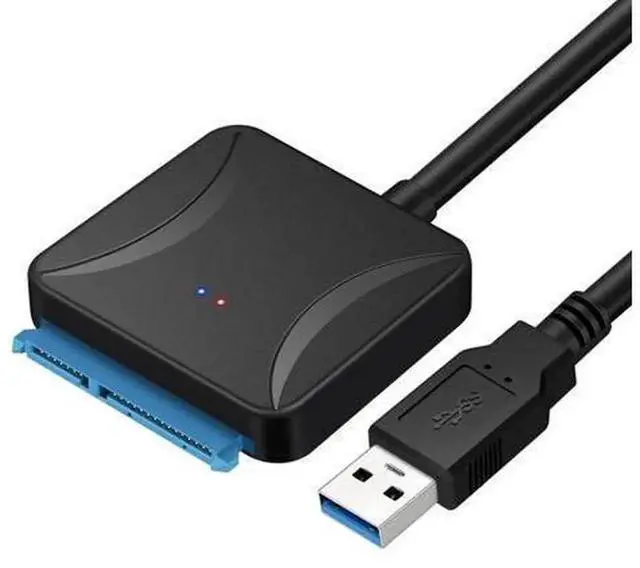 Alt view image 3 of 5 - USB 3.0 to IDE ATA Hard Drive Adapter with USB 3.0 Hub, IDE Converter for 2.5 Inch & 3.5 Inch HDD Hard Disk, External Hard Disk Reader with Power Supply Cable for Data Transfer