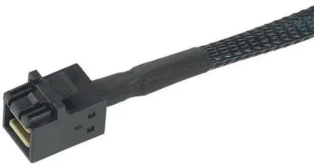 Alt view image 5 of 5 - 0.5M/1.6FT SFF-8643 Mini SAS to 4 SATA Breakout Cable, Target Angle SATA Connector Cord, Mini SAS HD Controller to SATA Hard Drive Cable for Server, NAS and RAID Storage System