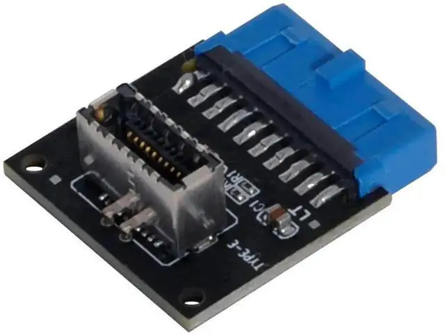 Alt view image 6 of 7 - USB 3.1 Type-E Front Panel Socket to USB3.0 20Pin Header Male Adapter, Motherboard Internal Extension Converter, Convert Mainboard 20Pin USB 3.0 Header to Type-E Port for Front Panel