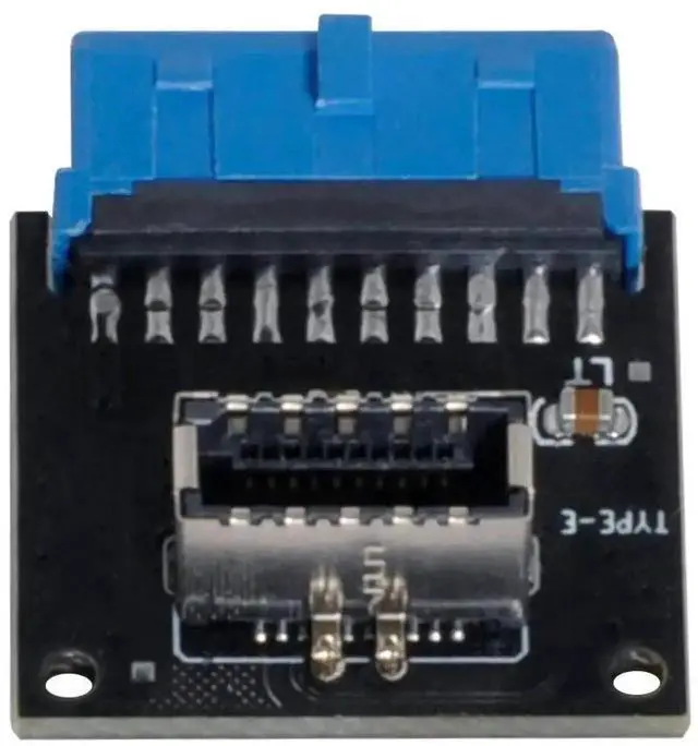 Alt view image 4 of 7 - USB 3.1 Type-E Front Panel Socket to USB3.0 20Pin Header Male Adapter, Motherboard Internal Extension Converter, Convert Mainboard 20Pin USB 3.0 Header to Type-E Port for Front Panel