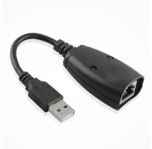 Alt view image 6 of 6 - USB RJ45 Extender Adapter Over CAT5 LAN Cable, USB Signal Extension Transmitter & Receiver Set, Extend USB Signal Up To 150ft via RJ45 Cat5 Network Cable for Computer, Desktop USB Device