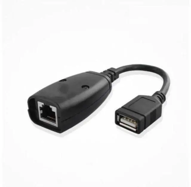 Alt view image 2 of 6 - USB RJ45 Extender Adapter Over CAT5 LAN Cable, USB Signal Extension Transmitter & Receiver Set, Extend USB Signal Up To 150ft via RJ45 Cat5 Network Cable for Computer, Desktop USB Device