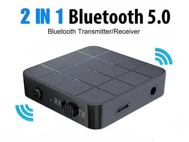 Main image of 2 IN 1 Bluetooth 5.0 Transmitter Receiver, Wireless 3.5mm AUX Audio Adapter with RCA Output, Bluetooth Audio Converter for TV, Computer, Speaker, Car Stereo, Wired Headphones
