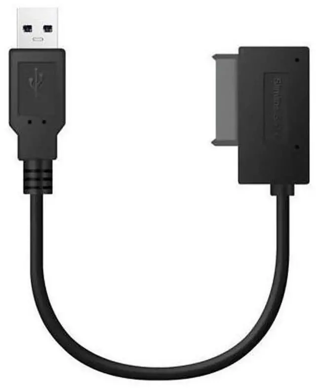 Alt view image 2 of 5 - 35CM Slimline SATA USB 2.0 Adapter Cable, 6P+7P 13Pin Slim SATA to USB 2.0 Converter for CD DVD ROM Optical Drive, Compatible with PC, Laptop Notebook Slimline SATA Optical Drive