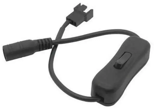 Alt view image 4 of 5 - DC5521 to 4 Pin PWM Fan Power Adapter Cable, DC 5.5x2.1mm Male to 4Pin Computer CPU Cooling Fan Converter Cord for PC Case Fan, Router Fan, Cooling Fan Power Switch Connection
