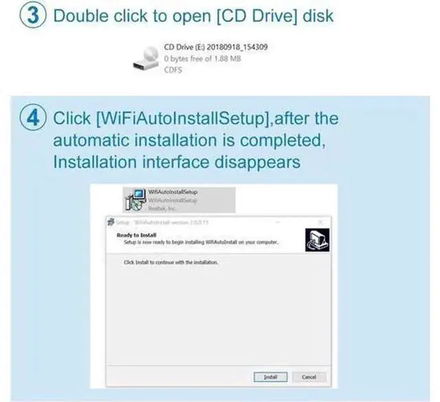 Alt view image 7 of 7 - 300Mbps USB WiFi Adapter, Wireless LAN Network Card WiFi Dongle for Desktop Laptop PC, Compatible with Windows 10/8/7/XP