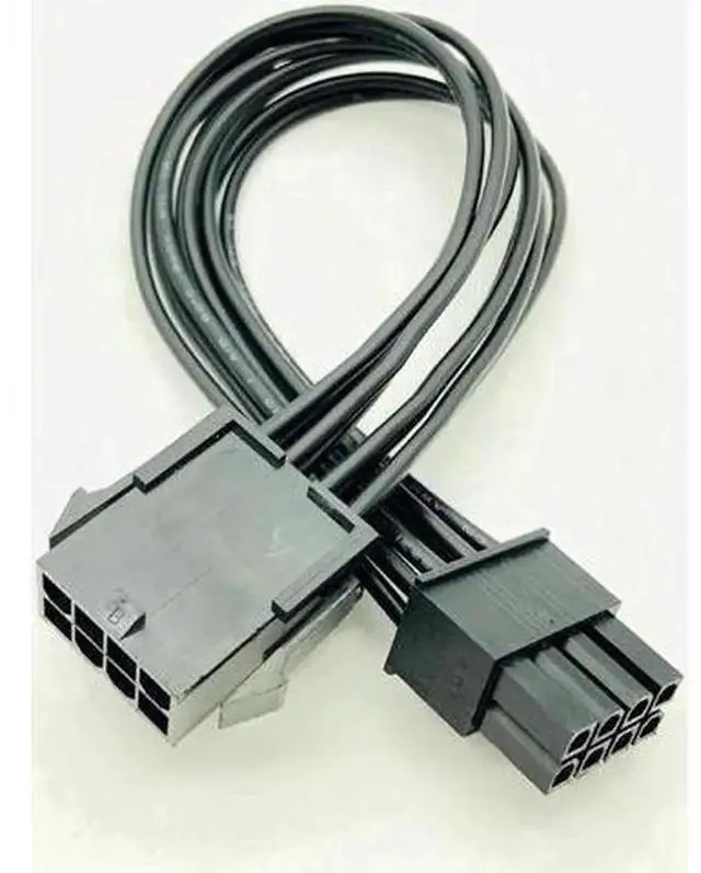 Alt view image 4 of 6 - 20cm 18AWG 8Pin CPU Power Extension Cable, 8Pin EPS ATX Male to Female PSU Extension Cord, PCI-E 8Pin to 8Pin Motherboard CPU Power Supply Adapter Cable